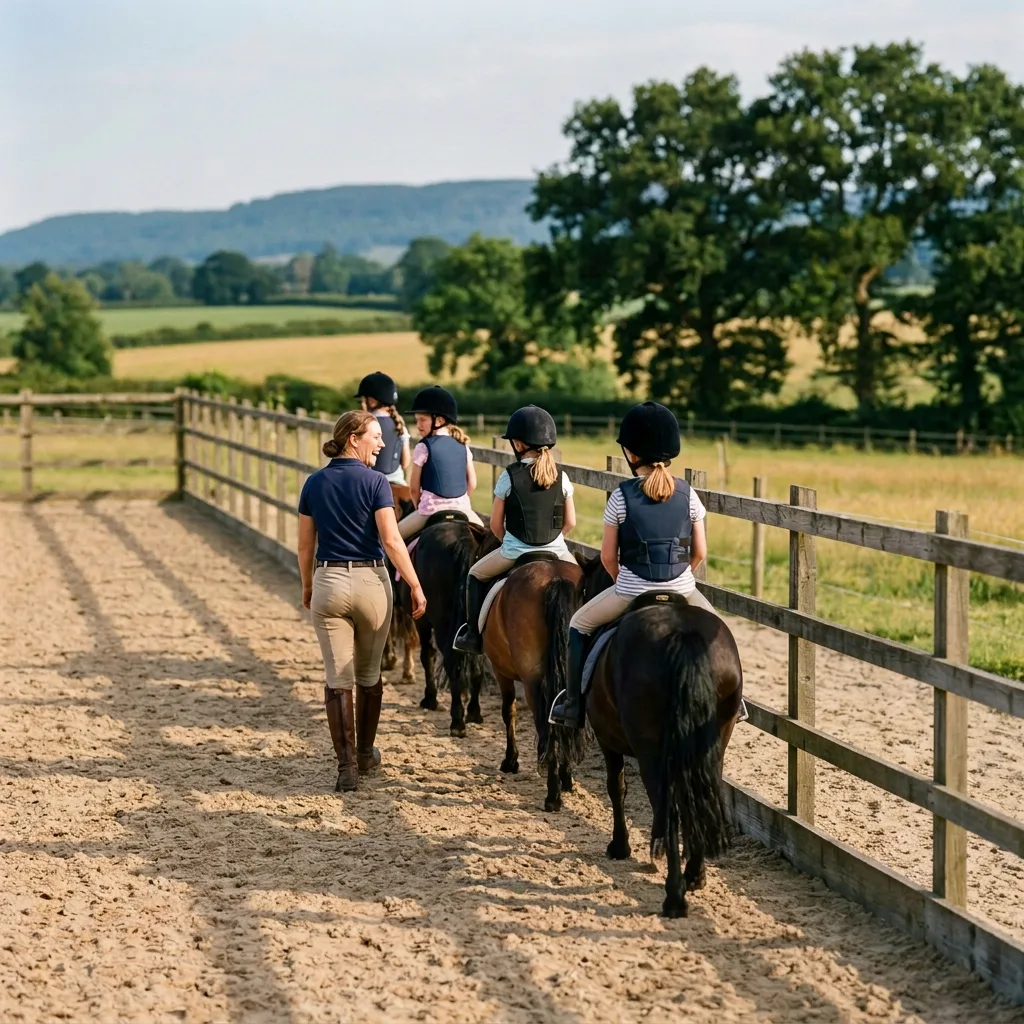 Cours de poney à —, —